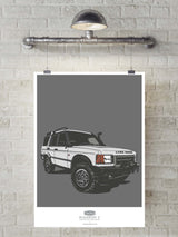 LIMITED EDITION LAND ROVER DISCOVERY TWO ART PRINT