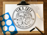 CAR S.O.S. TIM & FUZZ ENAMEL MUG