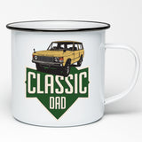 LAND ROVER DAD ENAMEL MUG