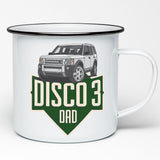 LAND ROVER DAD ENAMEL MUG