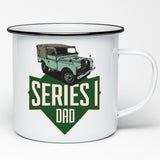 LAND ROVER DAD ENAMEL MUG