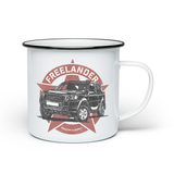 LAND ROVERS ENAMEL MUG