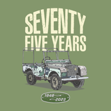 LAND ROVER 75TH BIRTHDAY SERIES T-SHIRT (FRONT & BACK PRINT)