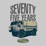 LAND ROVER 75TH BIRTHDAY MILITARY HOODIE (FRONT & BACK PRINT)
