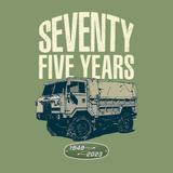 LAND ROVER 75TH BIRTHDAY MILITARY HOODIE (FRONT & BACK PRINT)