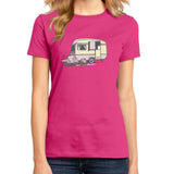 Vintage Caravan Fuchsia Women's T-Shirt