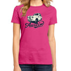 Austin A35 Fuchsia Ladies T-Shirt