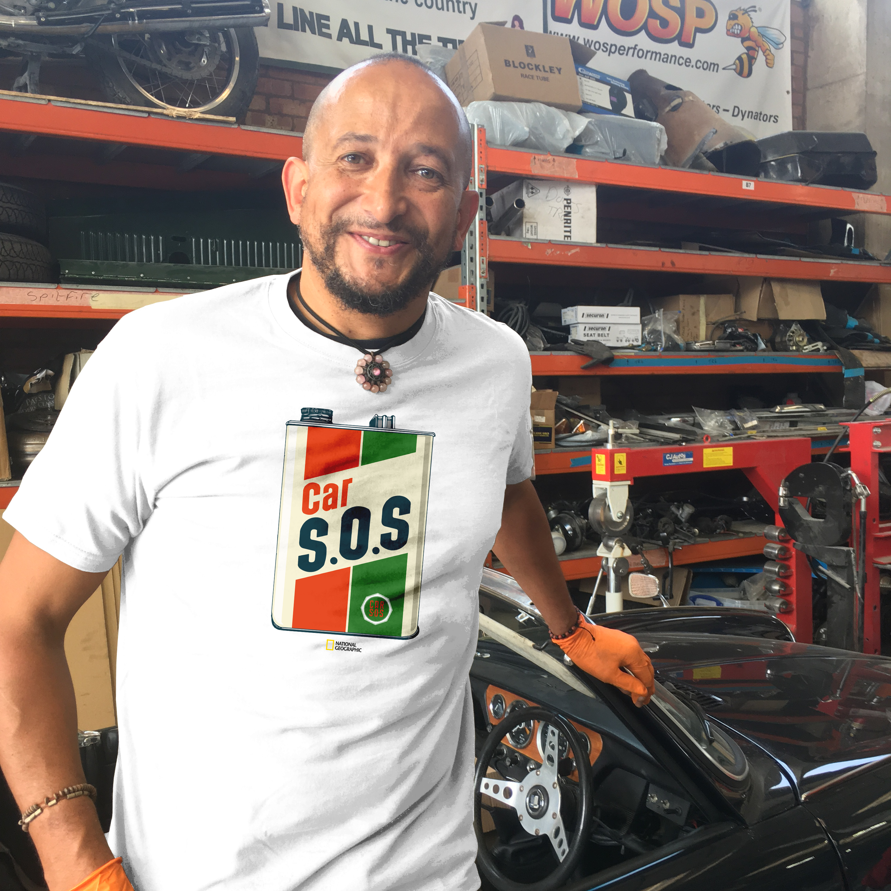 CAR S.O.S. CASTROL GTX PARODY T-SHIRT