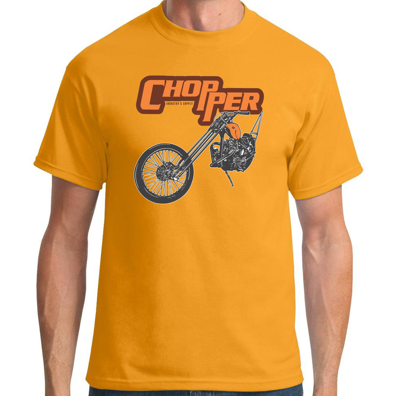 Retro Chopper Gold T-Shirt
