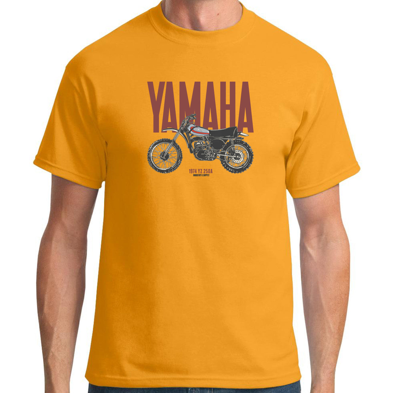 Yamaha YZ 250A Dirt Bike T-Shirt. Original Artwork. 100% Cotton
