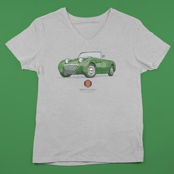 AUSTIN HEALEY LADIES V-NECK T-SHIRT