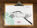 PROJECT SOS MUSTANG (SIDE VIEW) ART PRINT