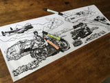 PANORAMIC COLOURING SHEETS & STICKER