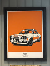 LIMITED EDITION FORD ESCORT MK1 RS2000 ART PRINT