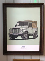 LAND ROVER THE LAST DEFENDER WALL ART PRINT
