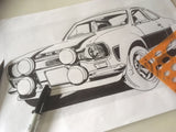 ford escort mk1 rs2000 drawing