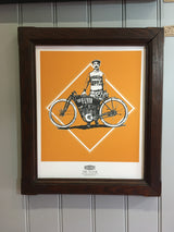 THE FLYER MOTORCYCLE WALL ART PRINT