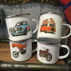VOLKSWAGEN ENAMEL MUG