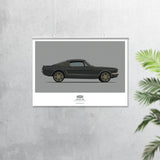 PROJECT SOS MUSTANG (SIDE VIEW) ART PRINT