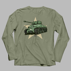 SHERMAN TANK LONG SLEEVE T-SHIRT