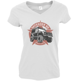 LAND ROVER DEFENDER LADIES V-NECK T-SHIRT