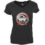 LAND ROVER SERIES LADIES V-NECK T-SHIRT