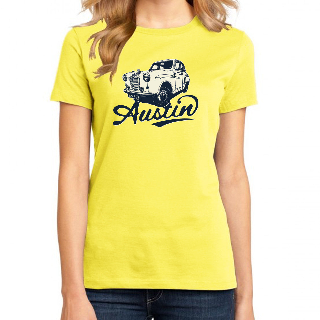 Austin A35 Lemon Ladies T-Shirt