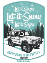 LAND ROVER "LET IT SNOW" WHITE LONG SLEEVE T-SHIRT