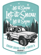 LAND ROVER "LET IT SNOW" BLACK LONG SLEEVE T-SHIRT