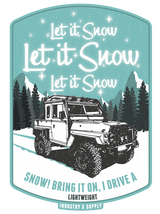 LAND ROVER "LET IT SNOW" JET BLACK SWEATSHIRT