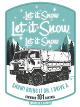 LAND ROVER "LET IT SNOW" BLACK LONG SLEEVE T-SHIRT