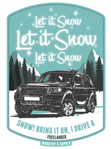 LAND ROVER "LET IT SNOW" JET BLACK SWEATSHIRT