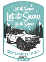 LAND ROVER "LET IT SNOW" BLACK LONG SLEEVE T-SHIRT