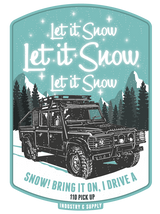 LAND ROVER "LET IT SNOW" JET BLACK SWEATSHIRT