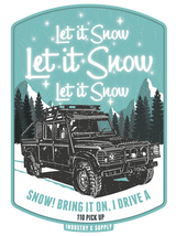 LAND ROVER "LET IT SNOW" ICE BLUE SWEATSHIRT