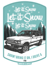 LAND ROVER "LET IT SNOW" ICE BLUE SWEATSHIRT