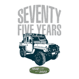 LAND ROVER 75TH BIRTHDAY LIGHTWEIGHT T-SHIRT (FRONT & BACK PRINT)