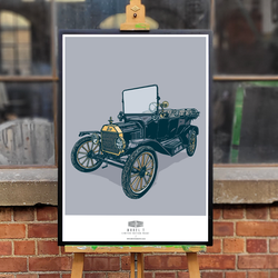 FORD MODEL T ART PRINT