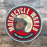 MOTORCYCLE WORLD STICKER