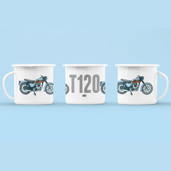 TRIUMPH T120 ENAMEL MUG