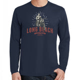 bsa long beach long sleeve t-shirt navy