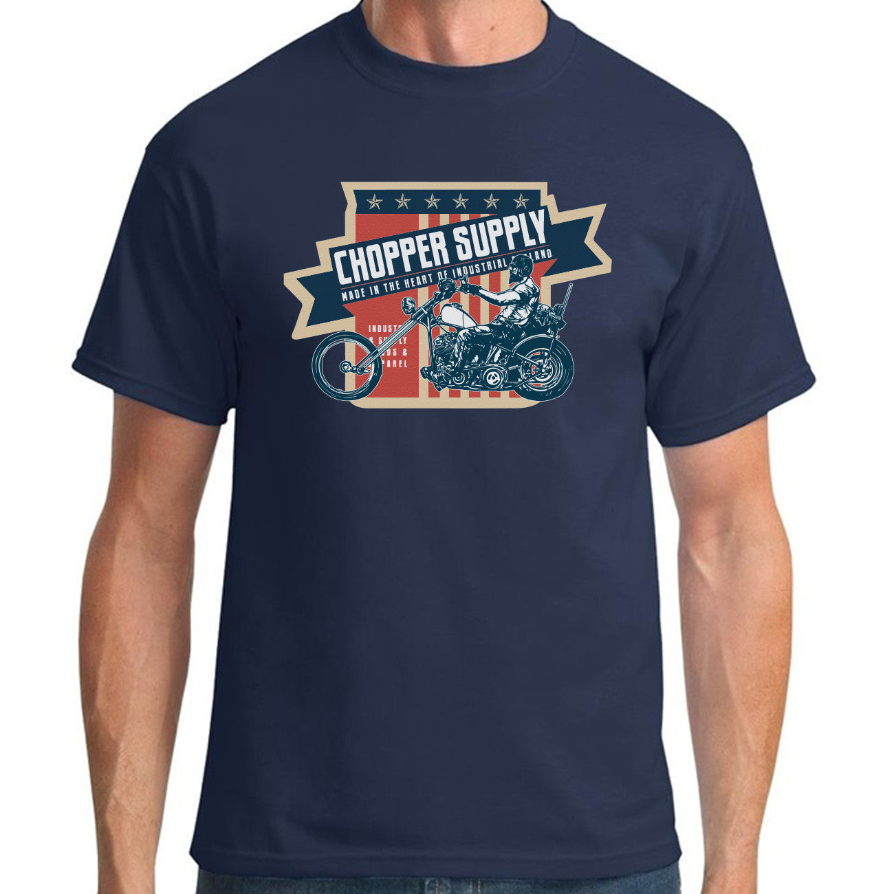 Chopper Supply T-Shirt Navy
