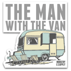 THE MAN WITH THE VAN FREE STICKERS