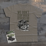 LAND ROVER WE DON'T STOP T-SHIRT