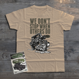 LAND ROVER WE DON'T STOP T-SHIRT