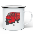 MOTORBIKE ENAMEL MUG