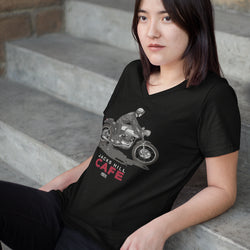 JACKS HILL CAFE RACER LADIES V-NECK T-SHIRT