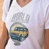 LAND ROVER WORLD RECORD ATTEMPT 2023 RANGE ROVER LADIES V-NECK T-SHIRT