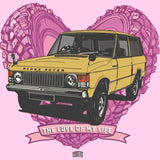 "LOVE OF MY LIFE" OTHER LAND ROVER LADIES V-NECK T-SHIRT