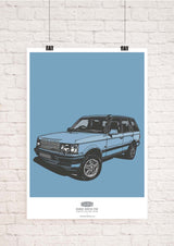LIMITED EDITION RANGE ROVER P38 ART PRINT